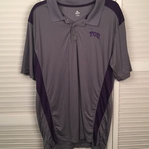 TCU HORNED FROGS Polo Style Team Shirt. SZ XL.
